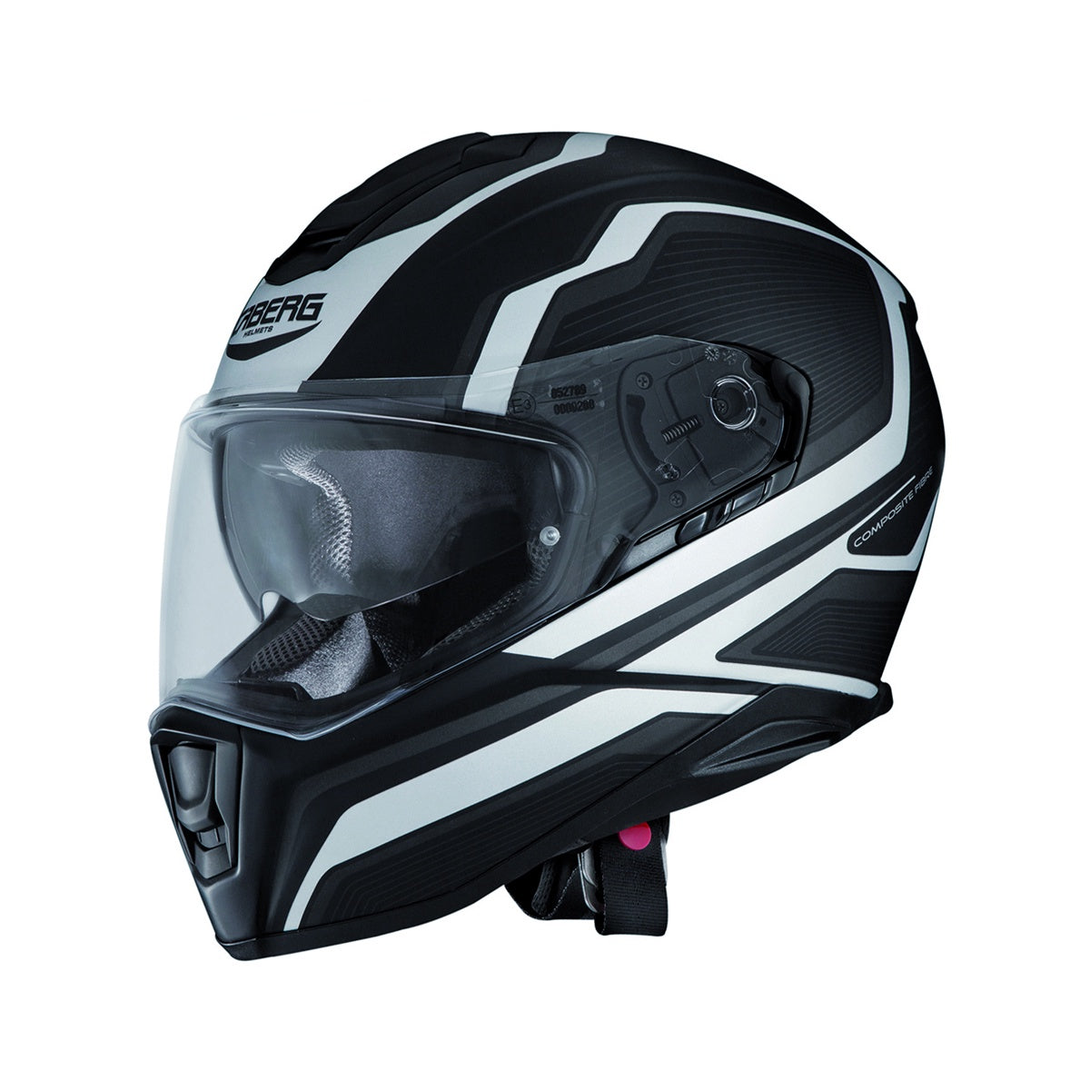 CABERG Drift Flux Full face Helmet - Matt Black / White