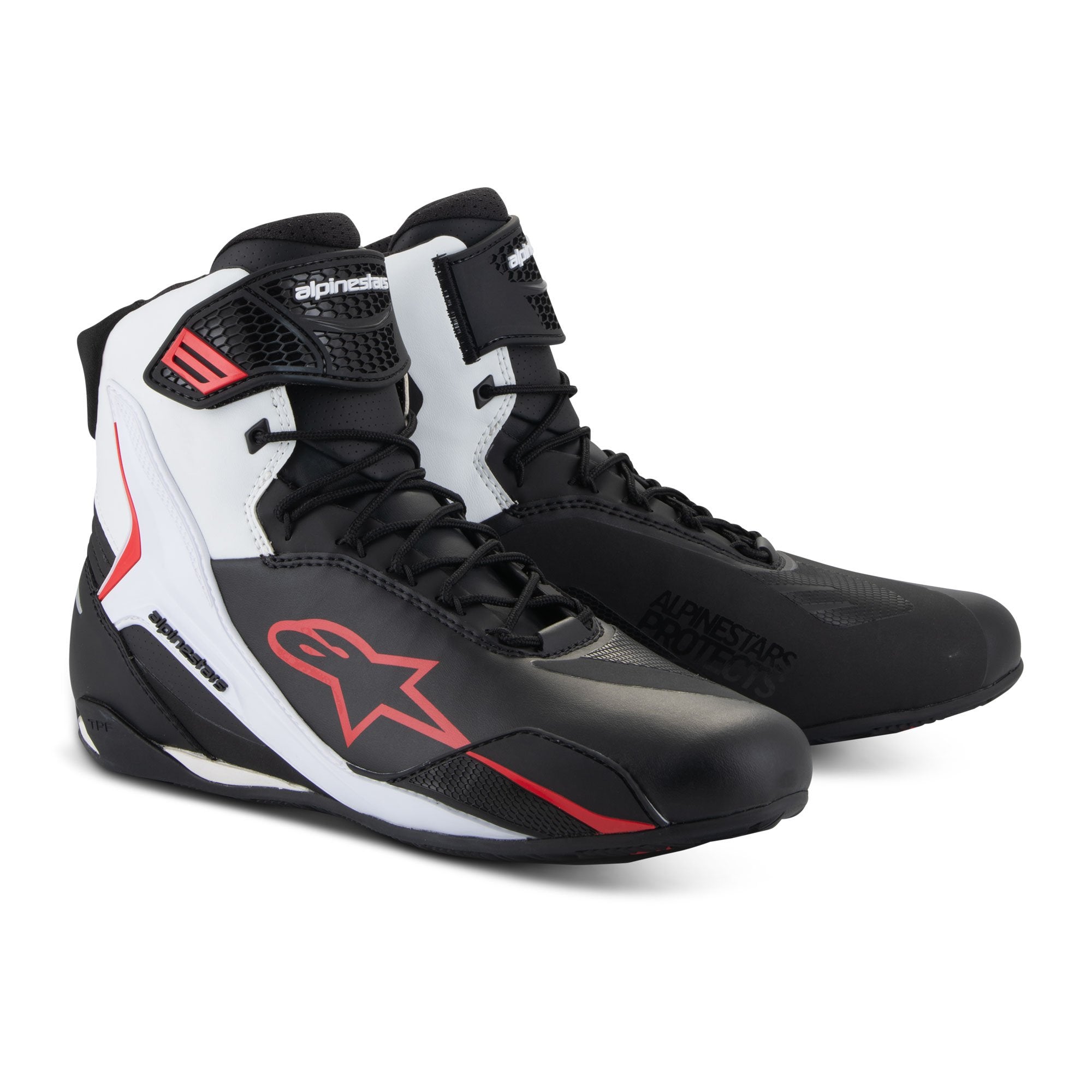 Faster-4 Shoes - Black / White / Red