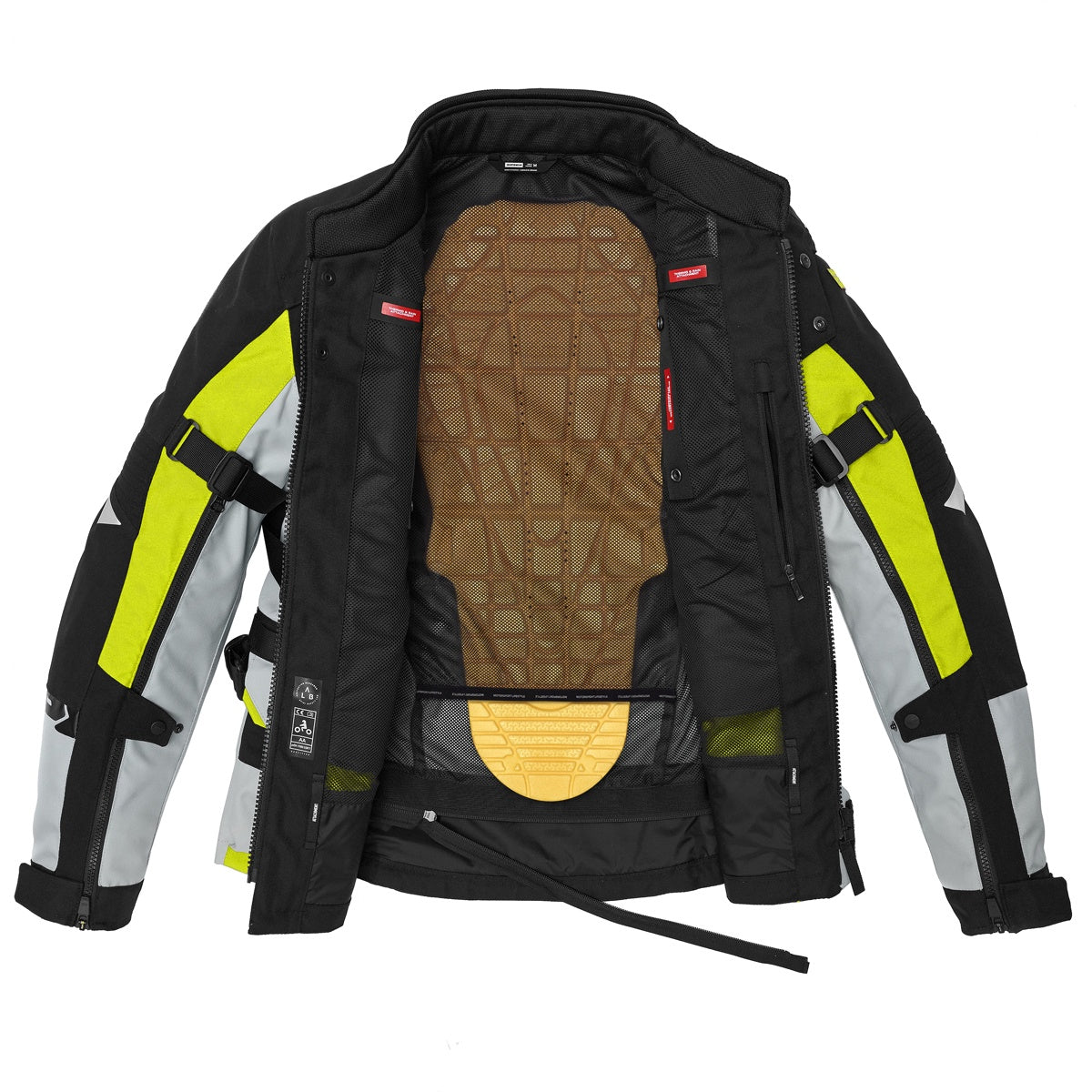 Spidi All Road CE AA Waterproof Textile Jacket - Black / Yellow