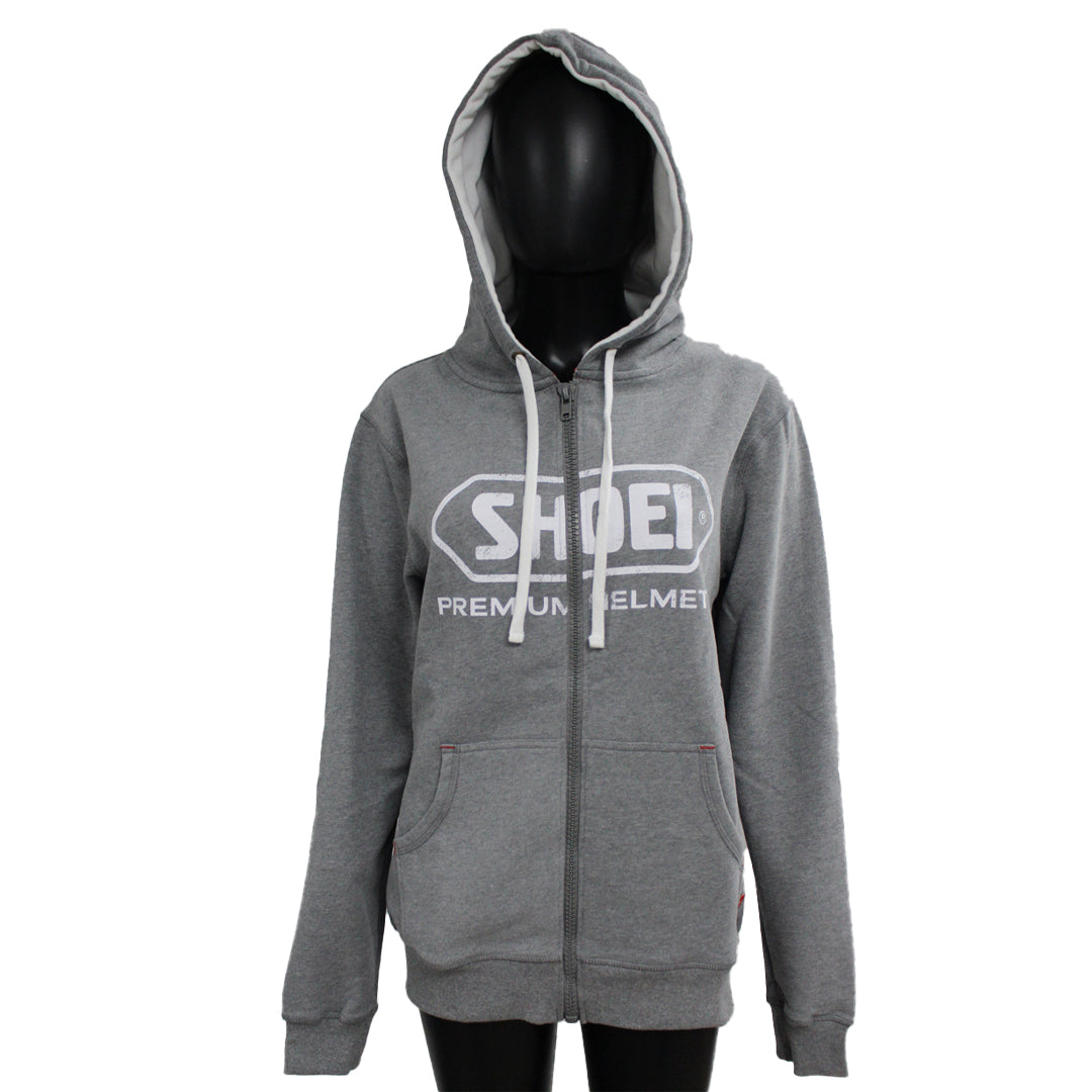 Shoei Vintage 2 Zipped Hoodie Grey