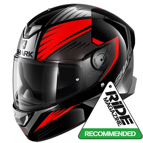 Shark Skwal 2 Hallder KRA - Black / Red / Anthracite - FREE DARK VISOR