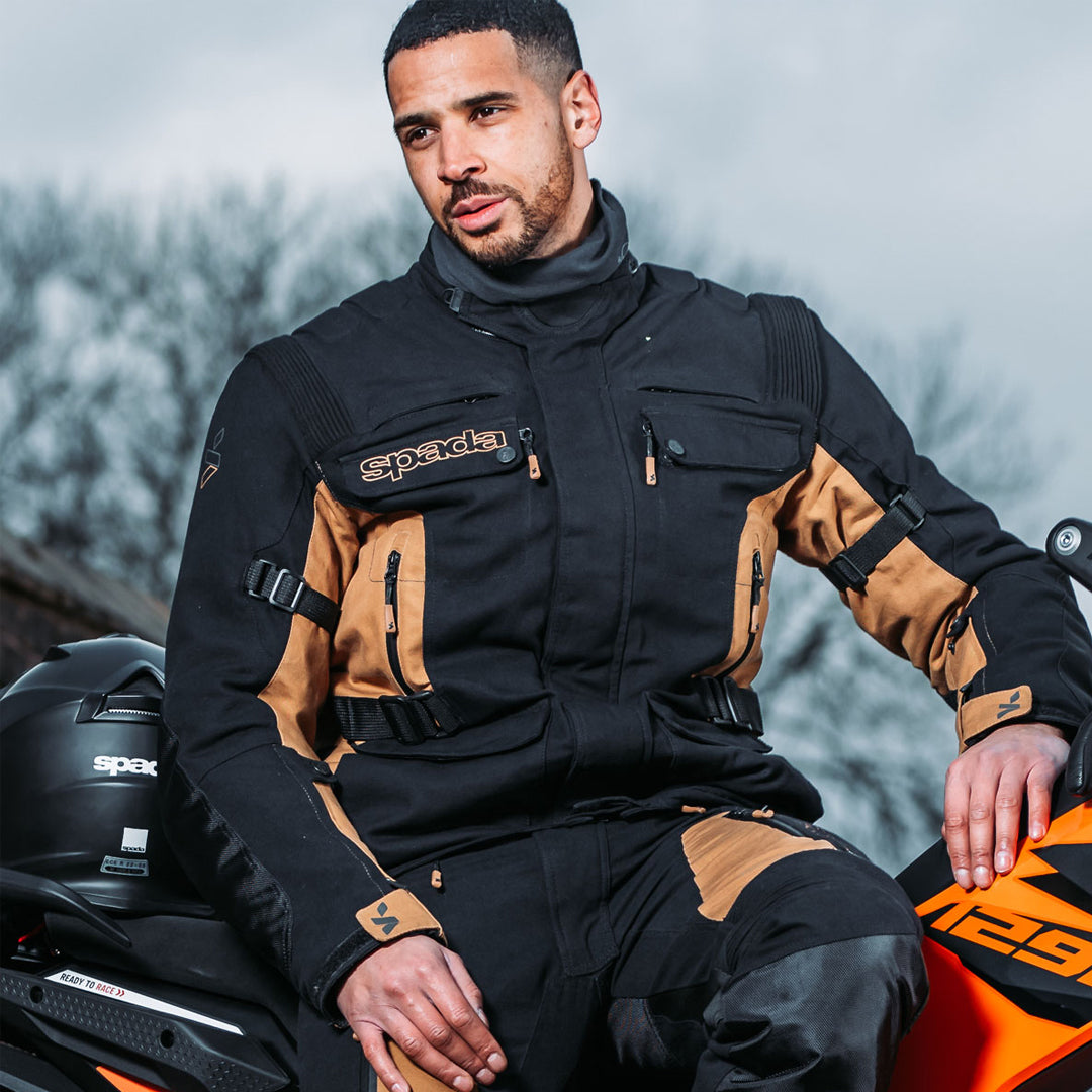 Spada Ascent V3 CE WP Jacket Black / Tan
