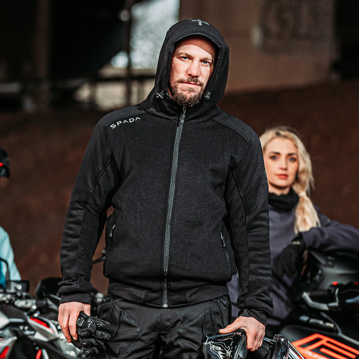 Spada Blade Zip CE Hoodie Black