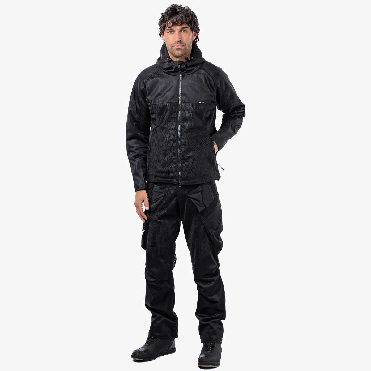 Spada Hooded Air CE Jacket - Black