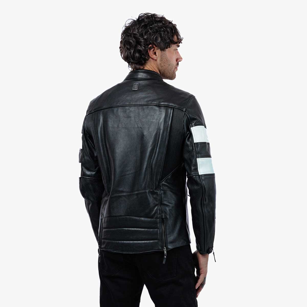 Spada Hanzo CE Leather Jacket - Black / Ivory