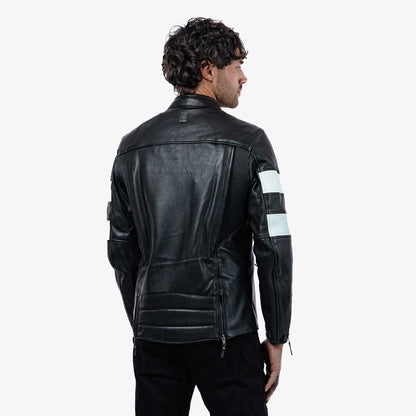 Spada Hanzo CE Leather Jacket - Black / Ivory