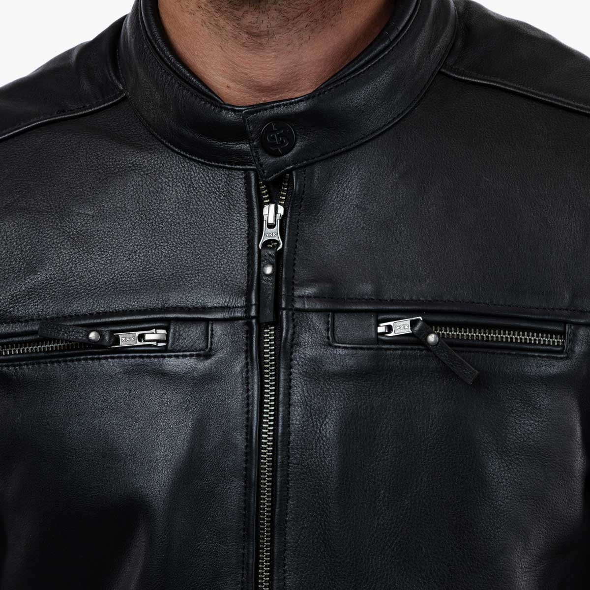 Spada Hanzo CE Leather Jacket - Black / Ivory