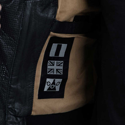 Spada Turbine CE Leather Bomber Jacket - Black