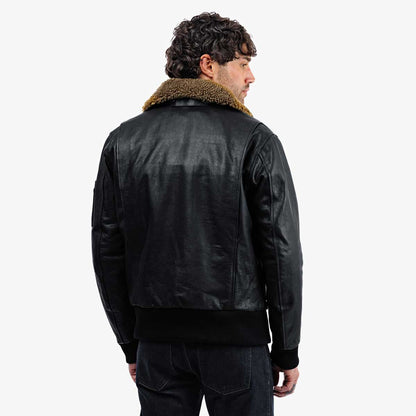 Spada Turbine CE Leather Bomber Jacket - Black