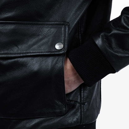 Spada Turbine CE Leather Bomber Jacket - Black