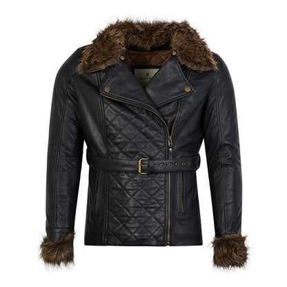 Spada Lancer Leather CE Ladies Jacket - Black
