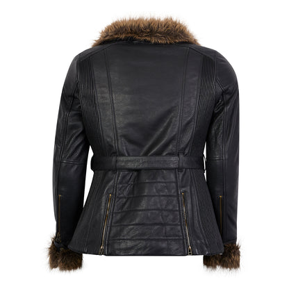 Spada Lancer Leather CE Ladies Jacket - Black