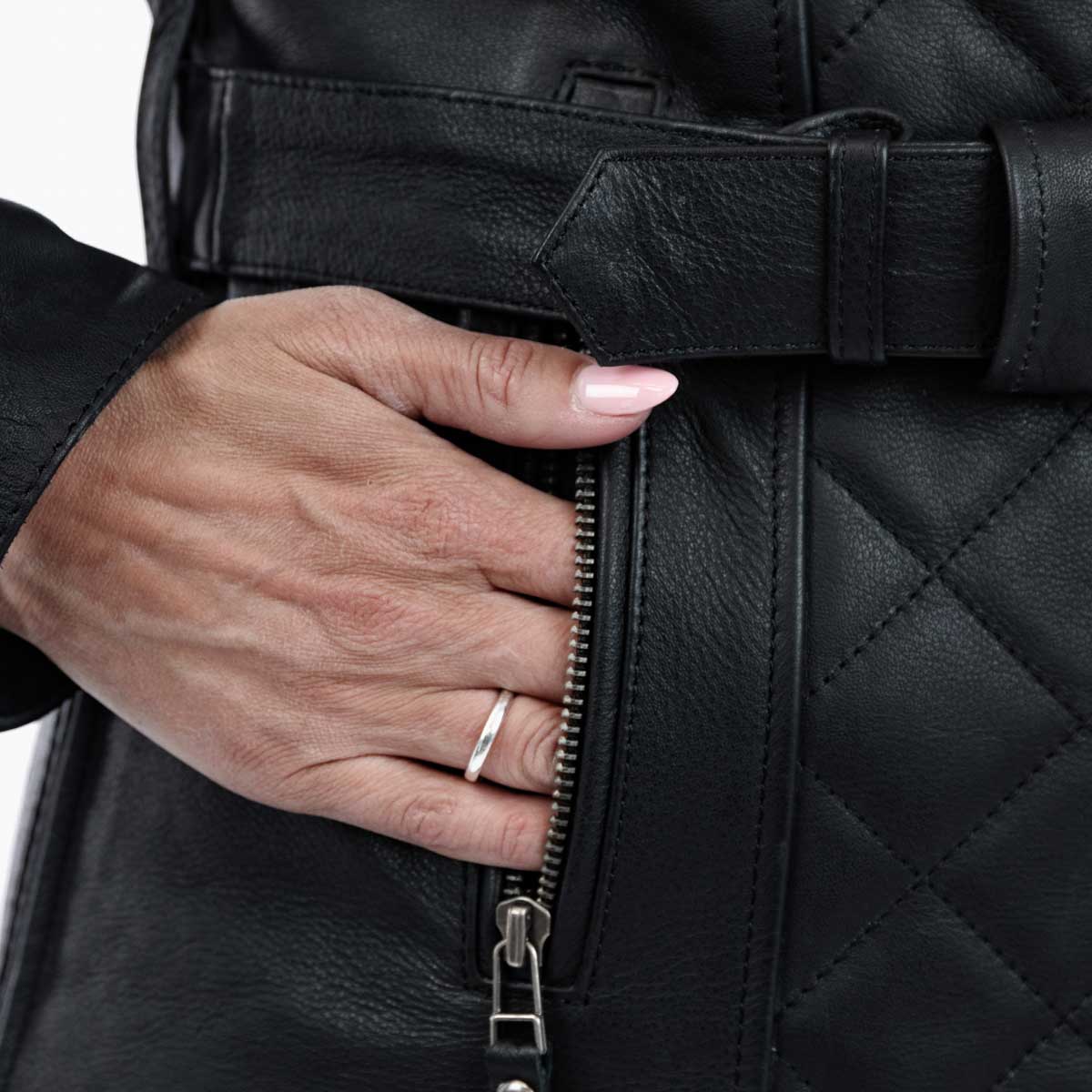 Spada Lancer Leather CE Ladies Jacket Black