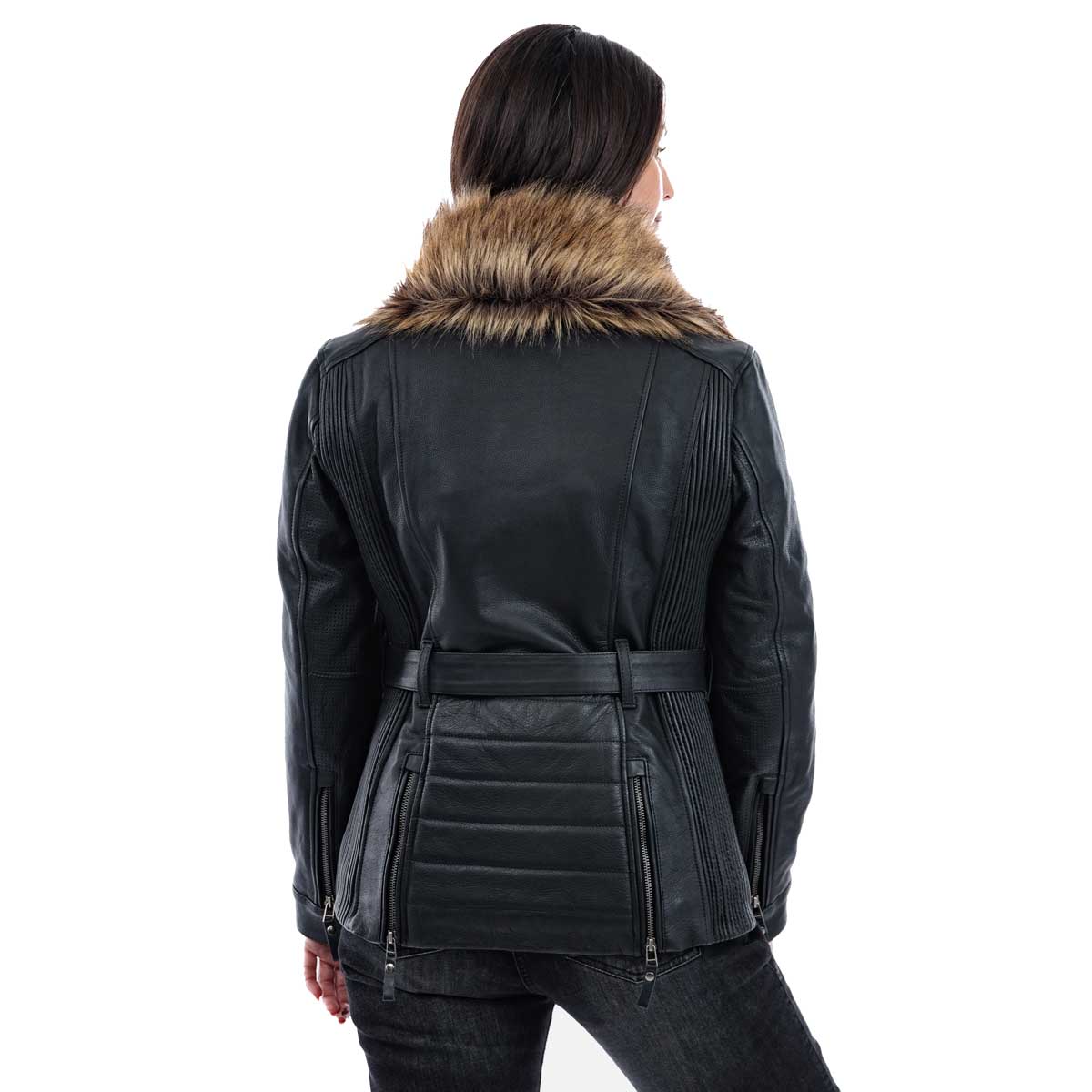 Spada Lancer Leather CE Ladies Jacket Black