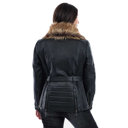 Spada Lancer Leather CE Ladies Jacket - Black