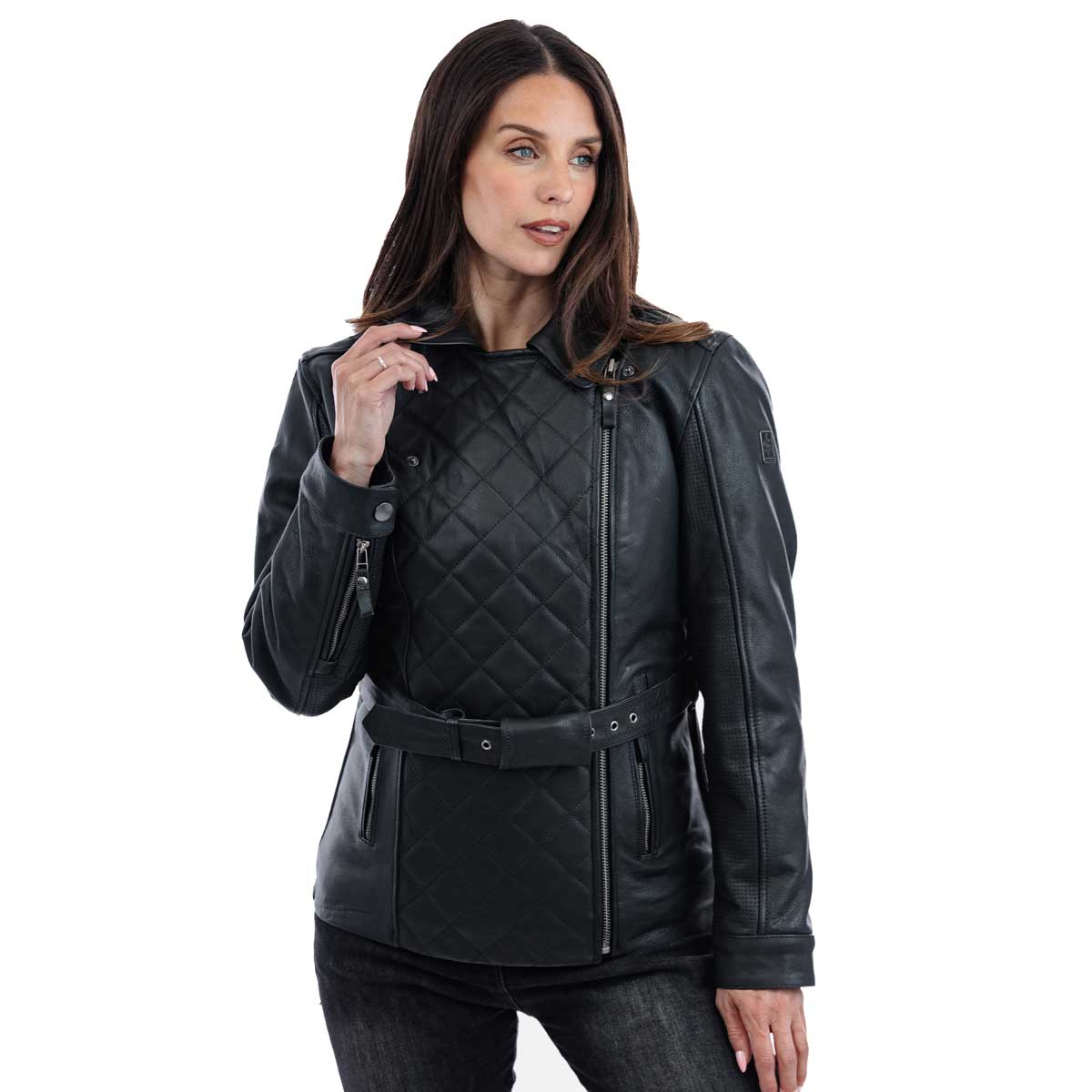 Spada Lancer Leather CE Ladies Jacket Black