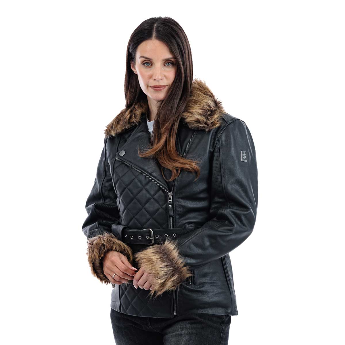 Spada Lancer Leather CE Ladies Jacket Black