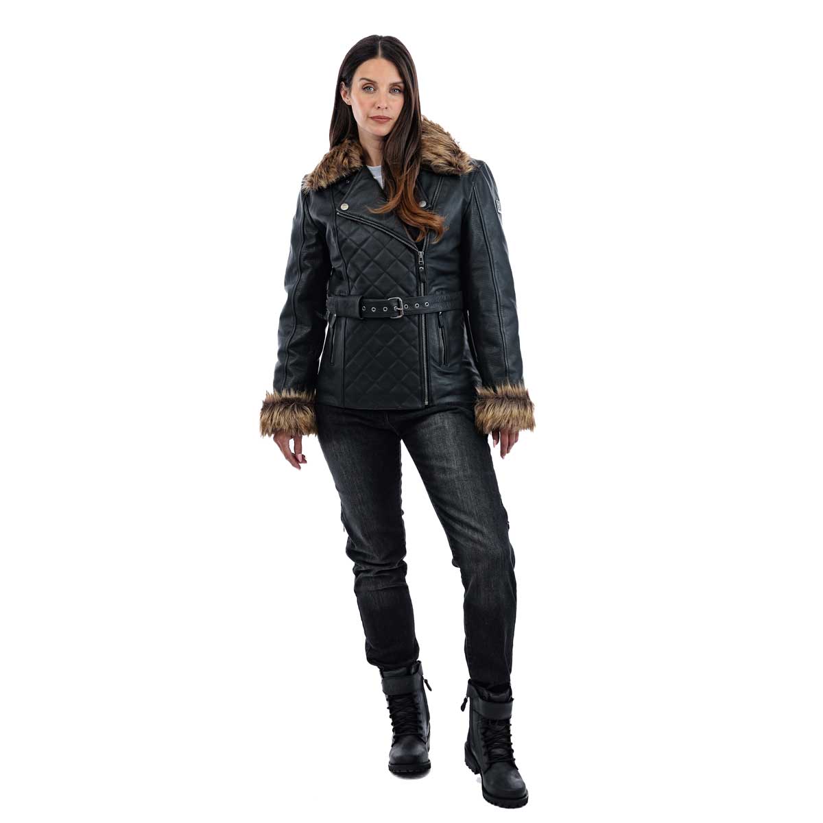 Spada Lancer Leather CE Ladies Jacket Black
