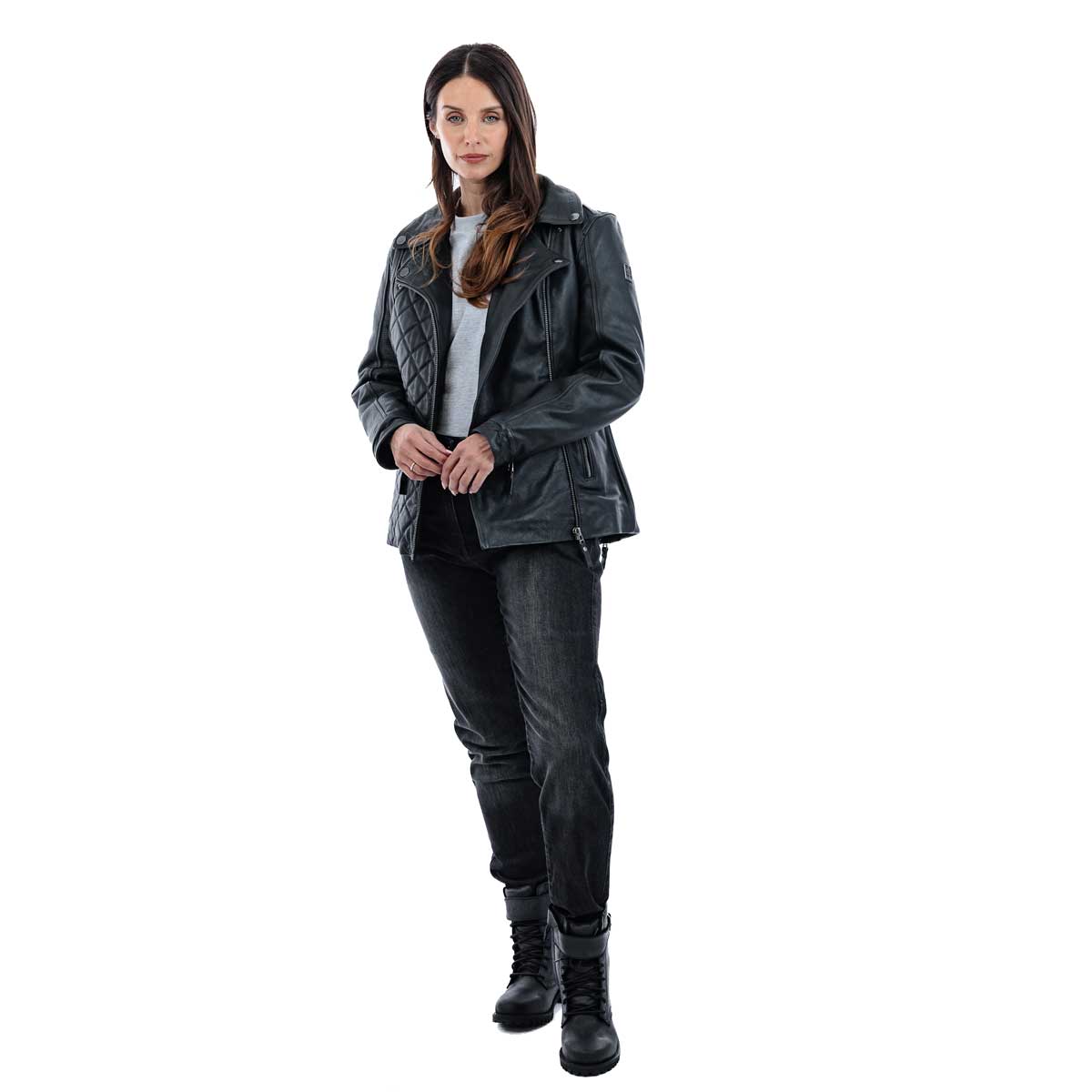 Spada Lancer Leather CE Ladies Jacket Black