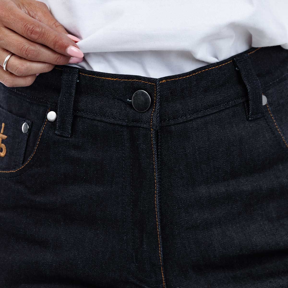 Spada Ronin CE Ladies Jeans Short Leg Raw Indigo