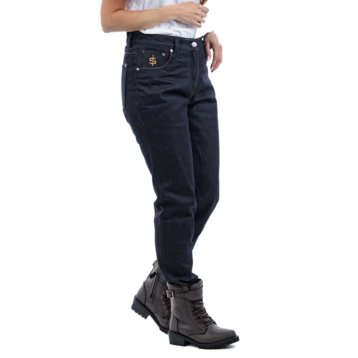 Spada Ronin CE Ladies Jeans Short Leg Raw Indigo
