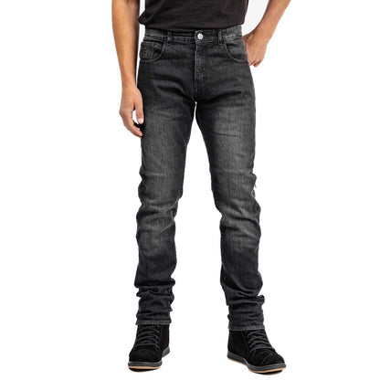 Spada Drifter CE Mens Jeans Short Leg Washed - Black