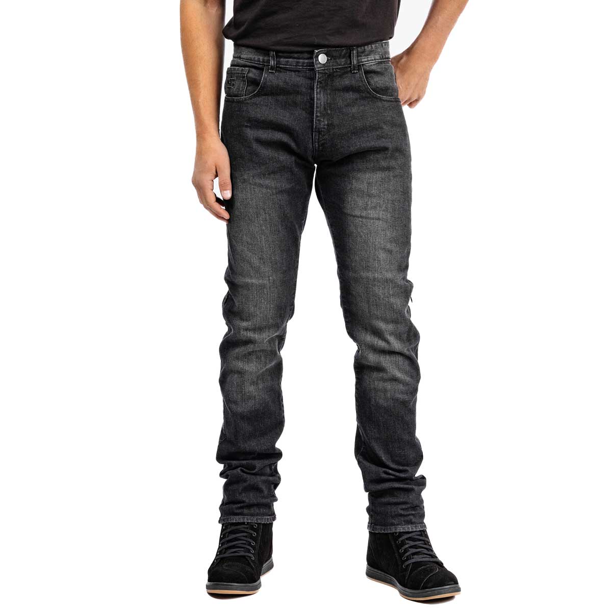 Spada Drifter CE Mens Jeans Washed Black