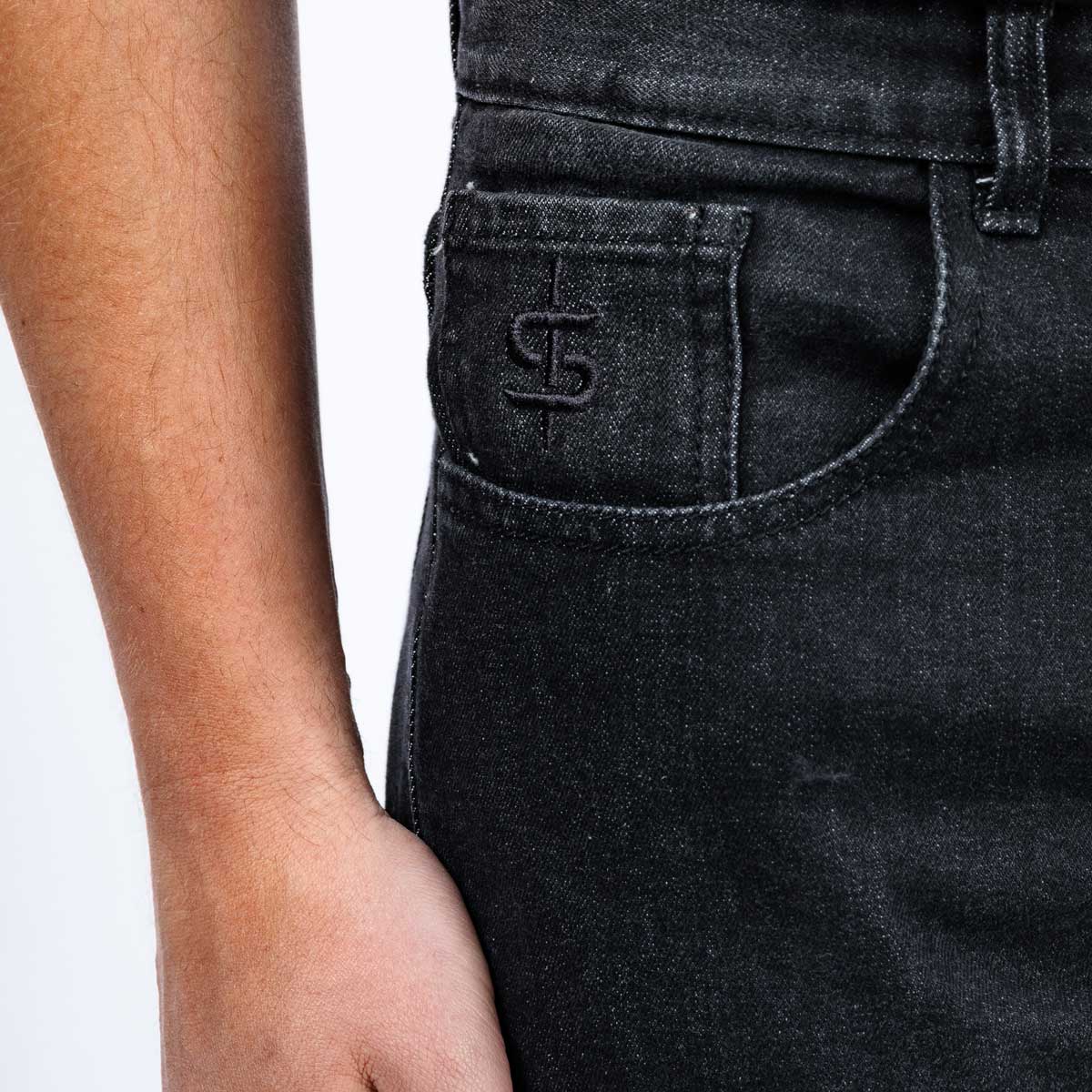 Spada Drifter CE Mens Jeans Washed Black