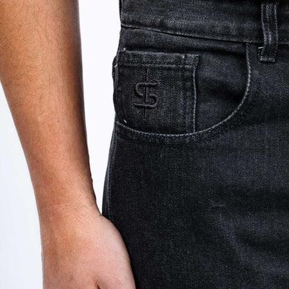 Spada Drifter CE Mens Jeans Washed - Black