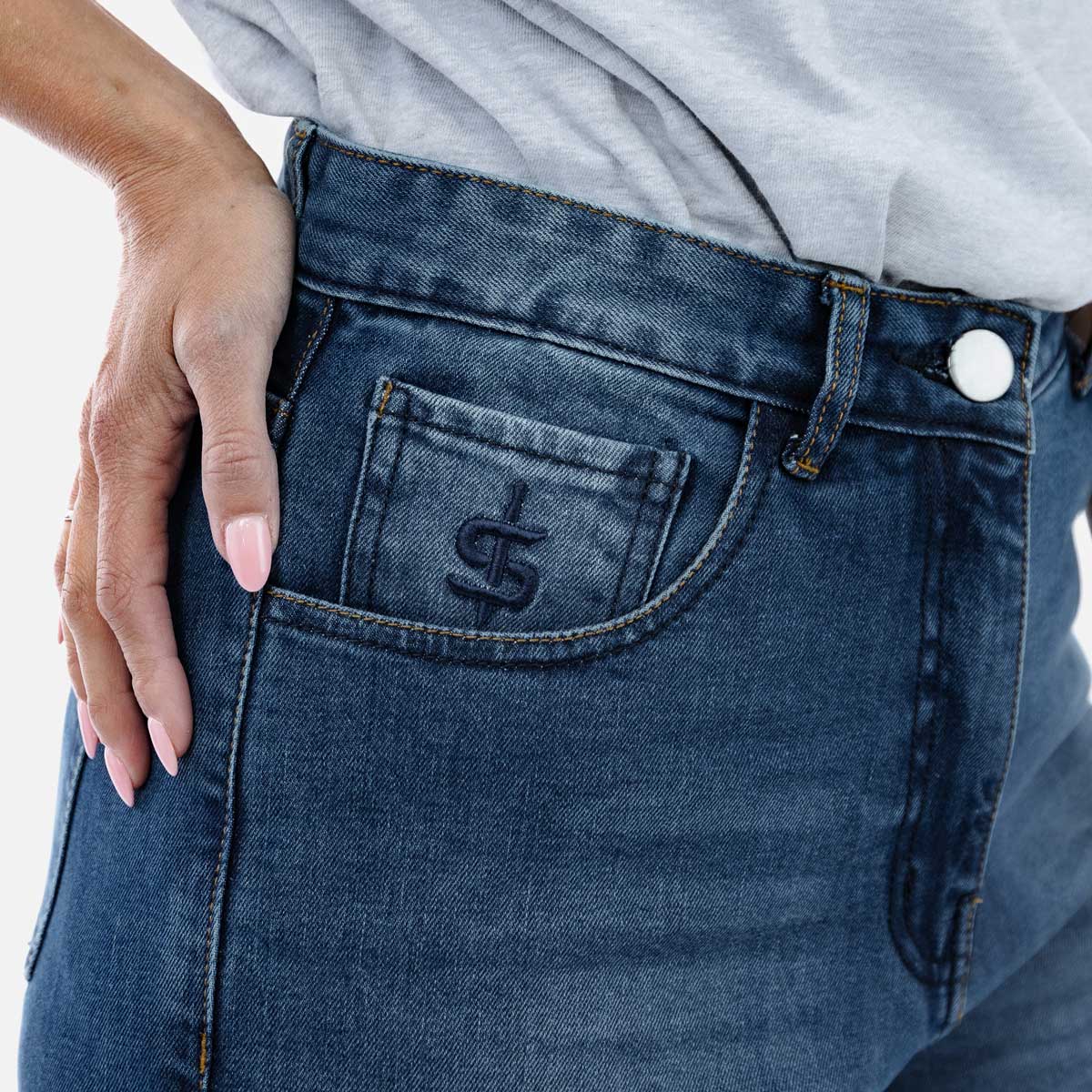 Spada Drifter CE Ladies Jeans Washed Blue