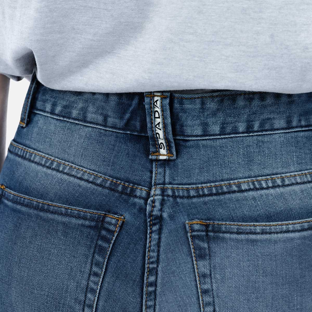 Spada Drifter CE Ladies Jeans Short Leg Washed Blue