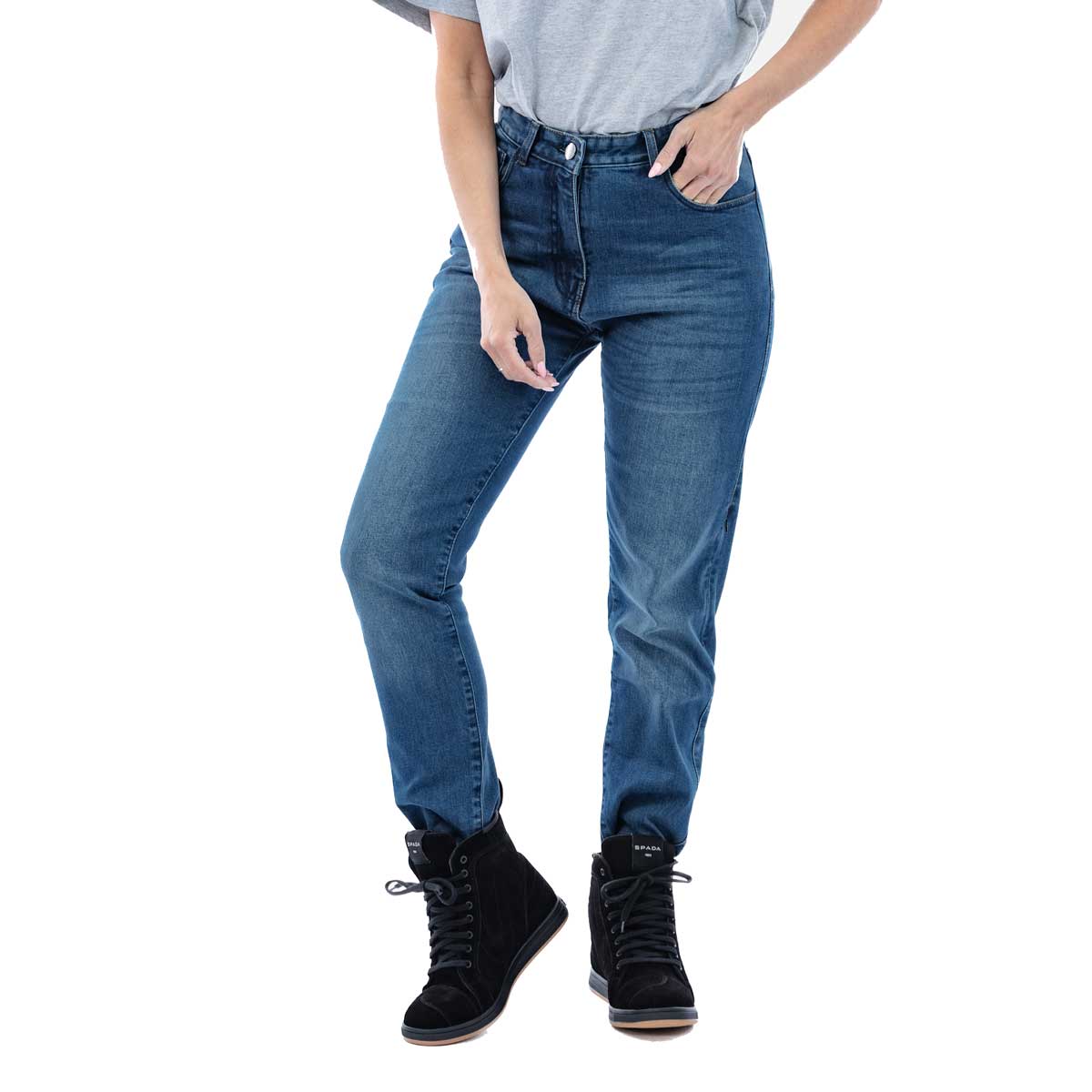 Spada Drifter CE Ladies Jeans Washed Blue