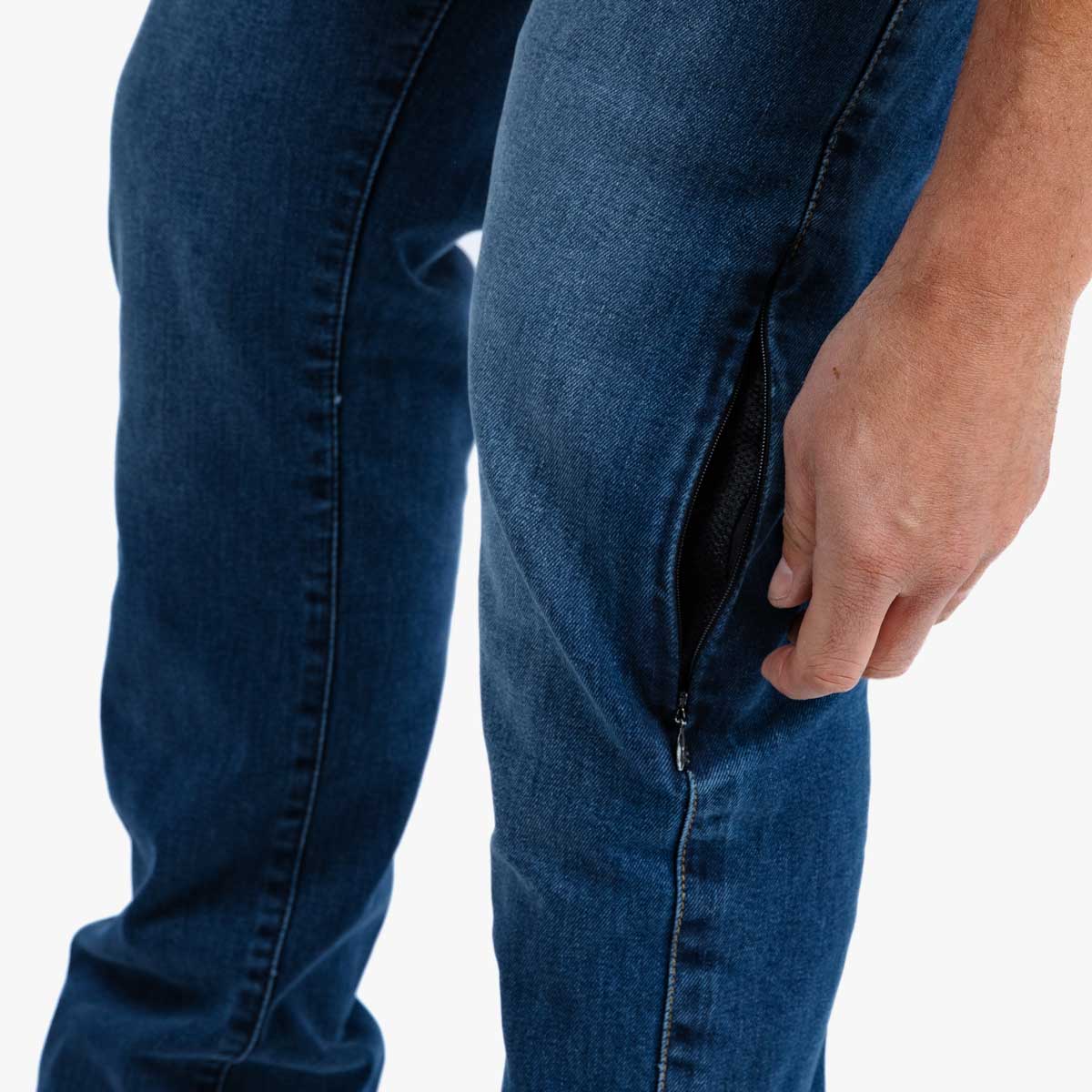 Spada Drifter CE Mens Jeans Short Leg Washed Blue