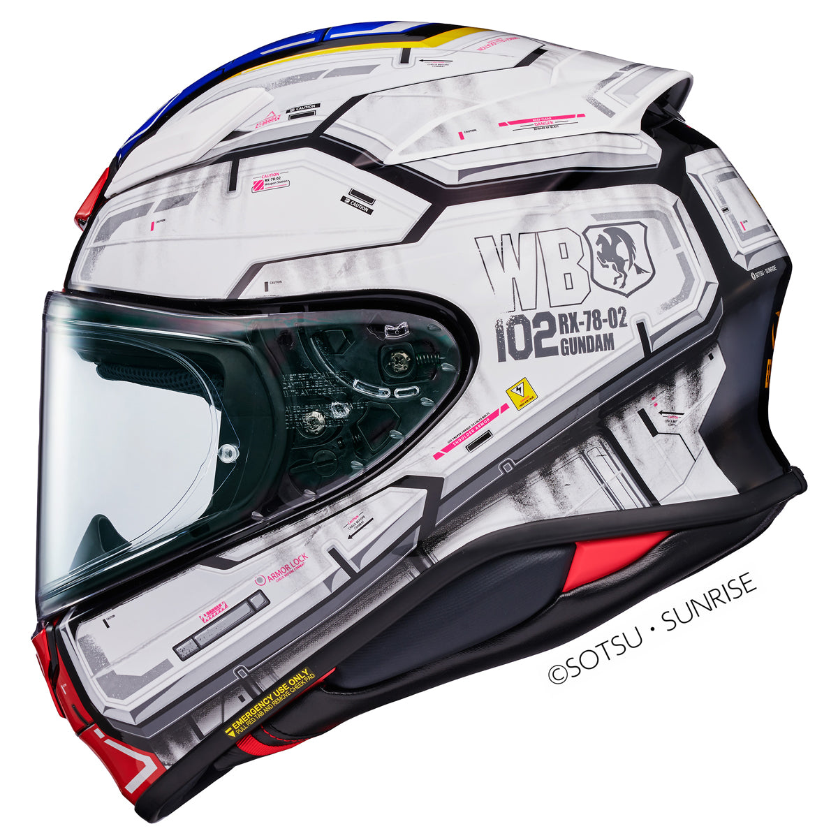 Shoei NXR2 RX-78-02 Gundam TC-10 Helmet