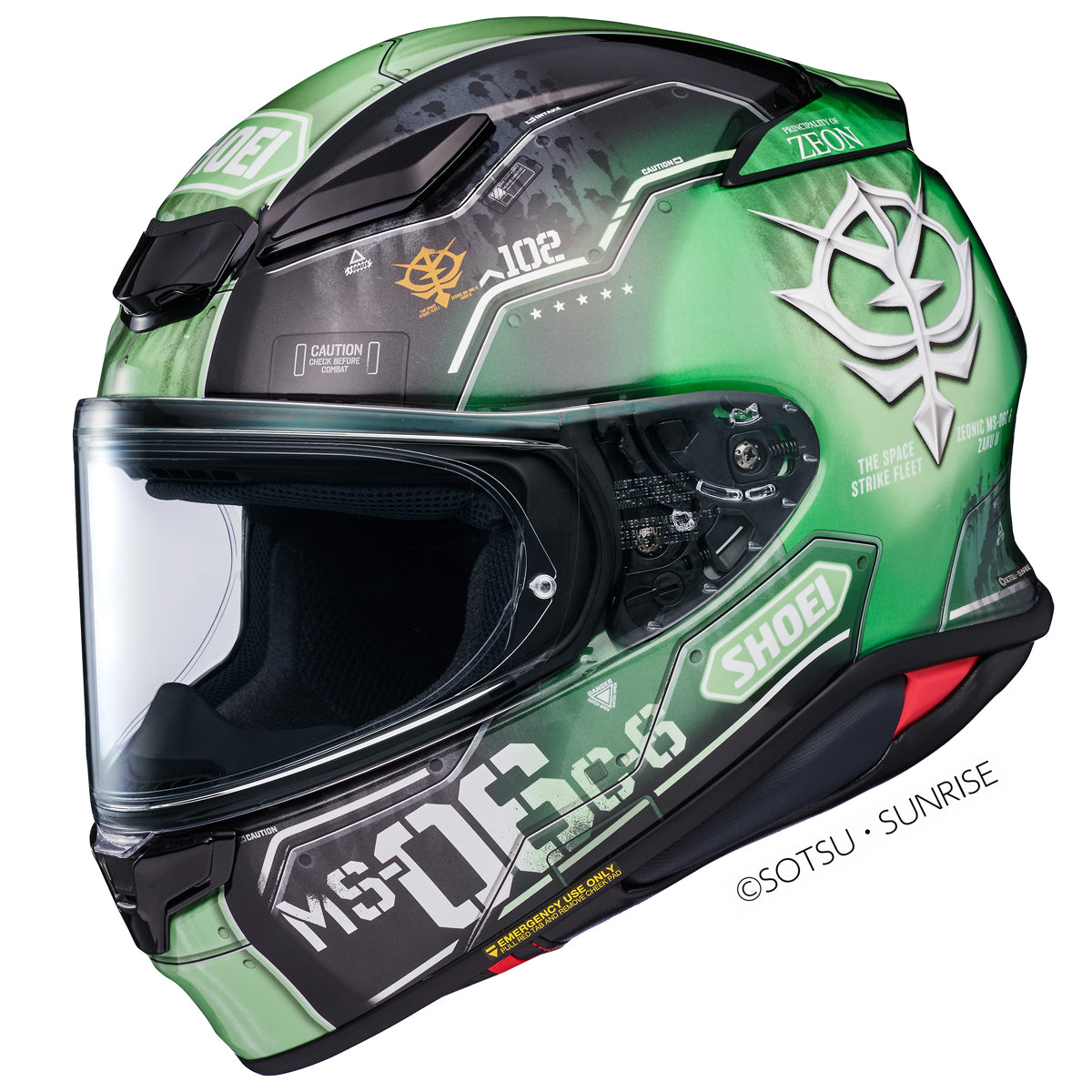 Shoei NXR2 MS-06C-6 Zaku II TC-4 Helmet