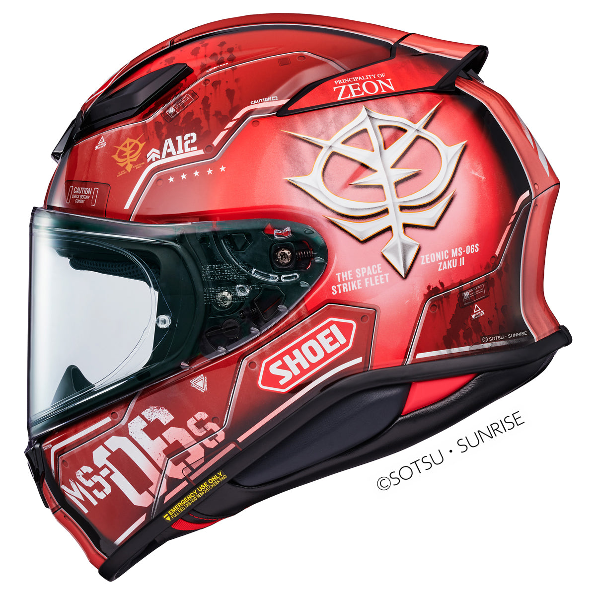 Shoei NXR2 MS-06S Char's Zaku II TC-1 Helmet