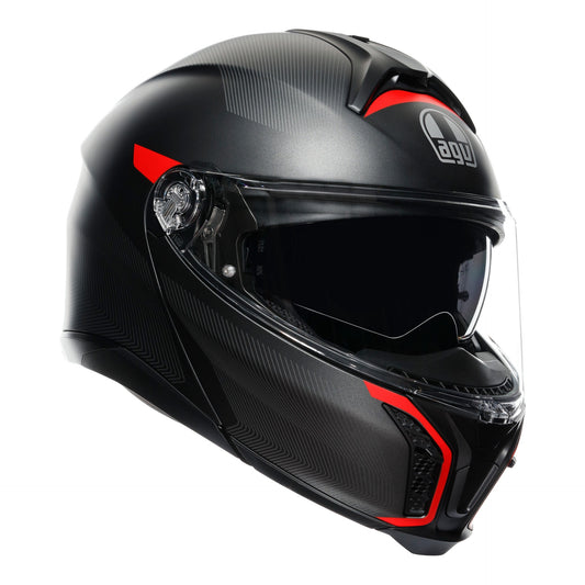AGV Tour Modular Frequency Matt Gun / Red