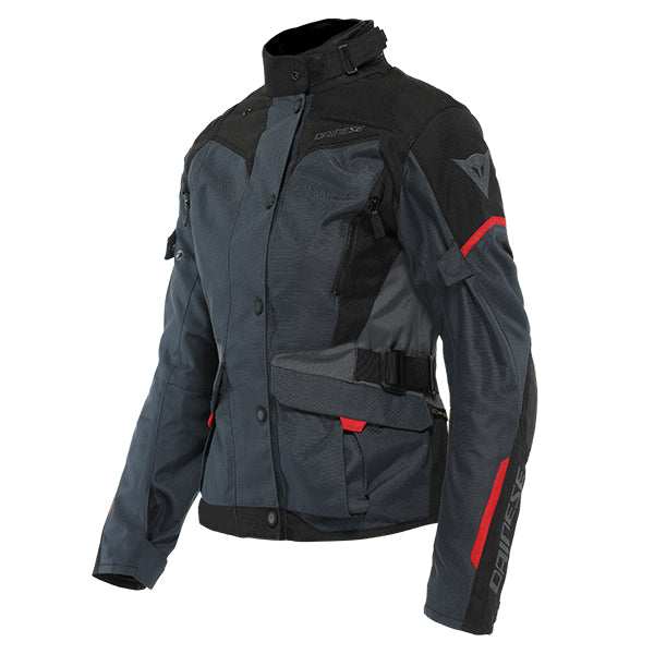 Dainese Tempest  3 D-DRY  Ladies Jacket - Ebony / Black / Lava Red