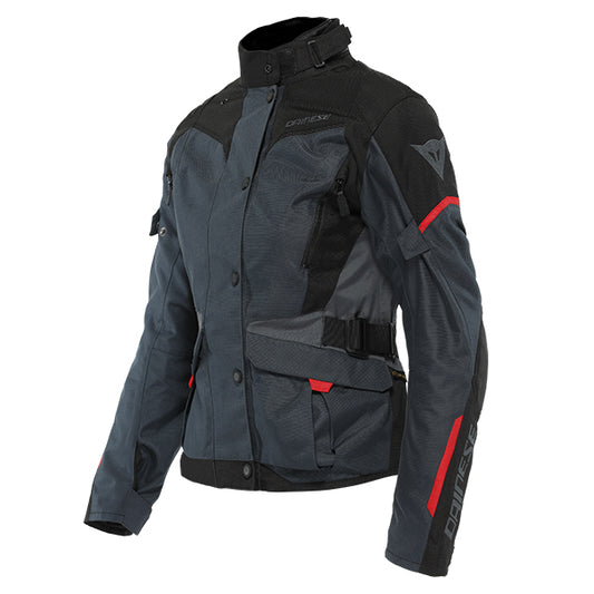 Dainese Tempest  3 D-DRY  Ladies Jacket - Ebony / Black / Lava Red