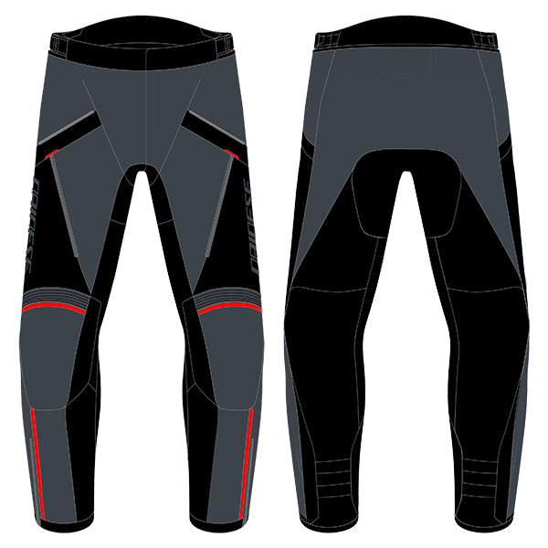 Dainese Tempest  3 D-Dry Ladies Trouser - Ebony / Black / Lava Red