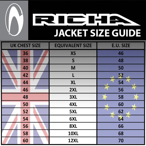 Richa Airstorm Waterproof Mesh Vented Jacket - Black