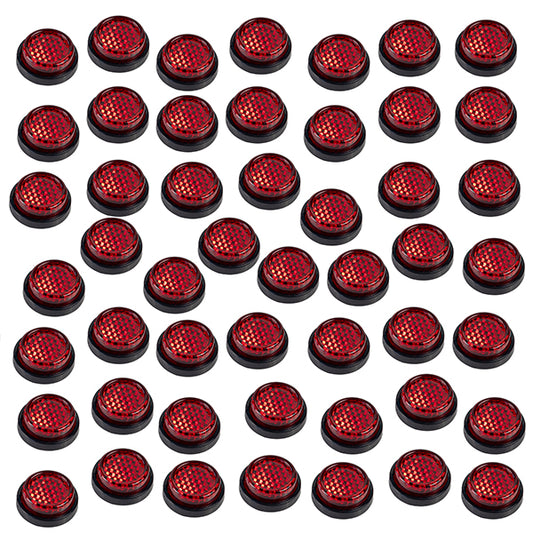 Riderr 50 20 Mm Self Adhesive Reflectors Red