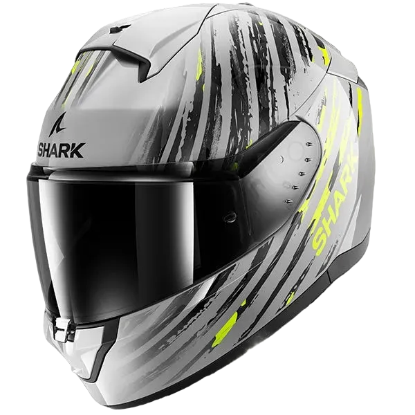 Shark Ridill 2 Full Face Helmet - ASSYA SAY - Silver / Fluo Yellow