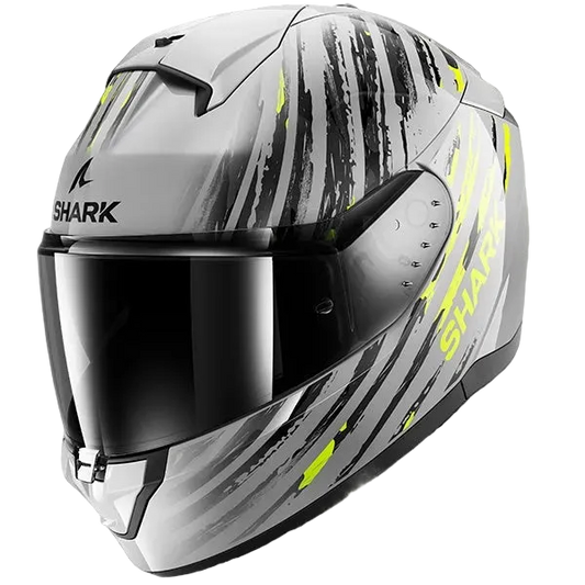 Shark Ridill 2 Full Face Helmet - ASSYA SAY - Silver / Fluo Yellow