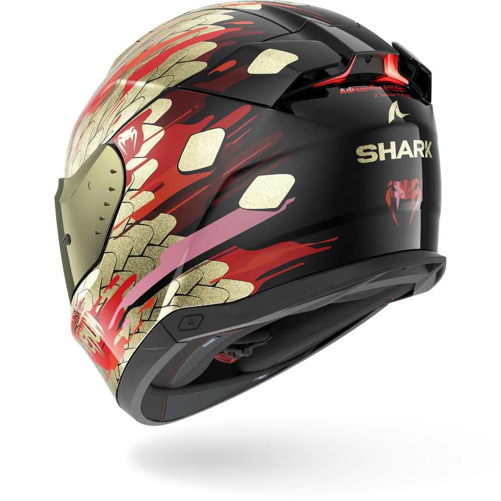 Shark Skwal I3 Full Face Helmet Venum KRQ - Black / Red / Gold