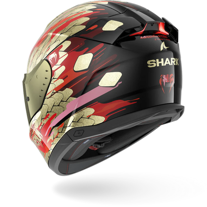 Shark Skwal I3 Full Face Helmet Venum KRQ - Black / Red / Gold