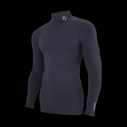 Zerofit Ultimate Neck HeatRub Baselayer Top - Navy