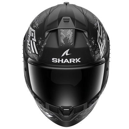 Shark Ridill 2 Full Face Helmet - MOLOKAI KWS - Matt Black / White