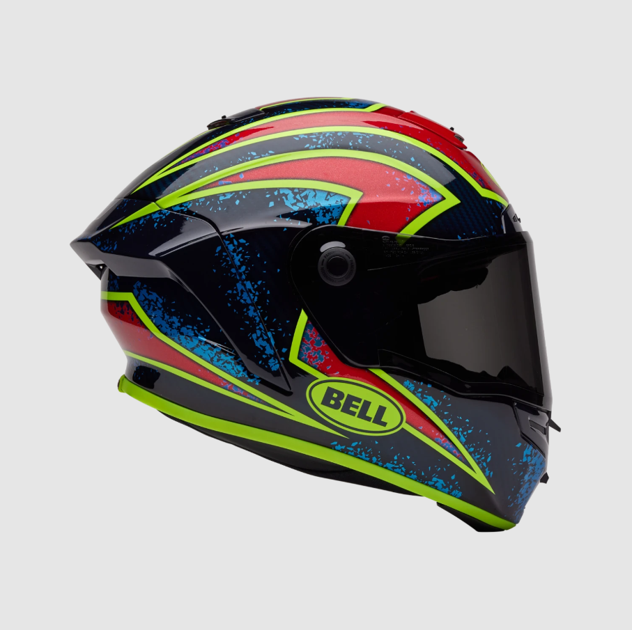 Bell Race Star Flex DLX Xenon - Gloss Blue / Retina