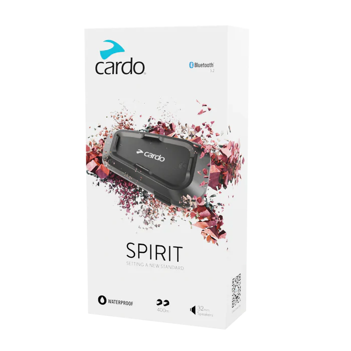 Cardo Spirit Bluetooth Intercom - Single Pack